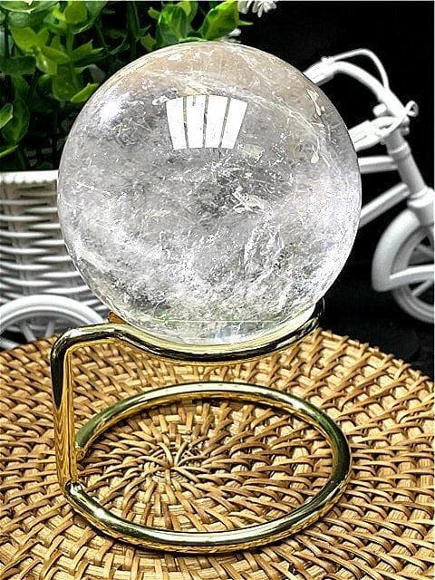 AAA級天然レインボー水晶丸玉B90B1/160B02B