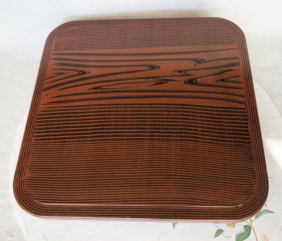 弁当箱 木目調 松花堂 幕の内 弁当 五ツ仕切 6客セット 樹脂製