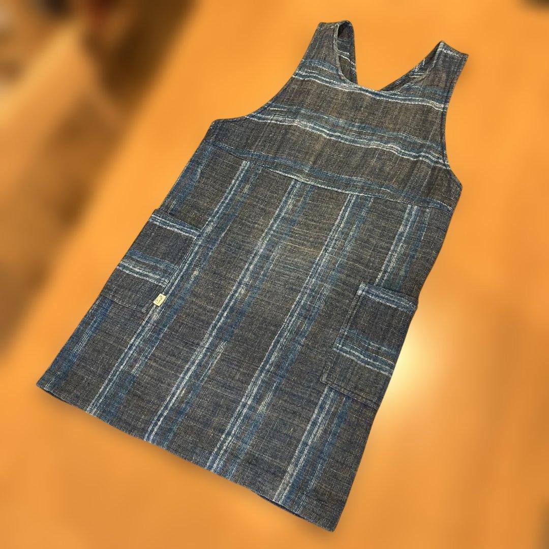 うさとの服 綿 エプロン 藍染 草木染 usaato ウサト