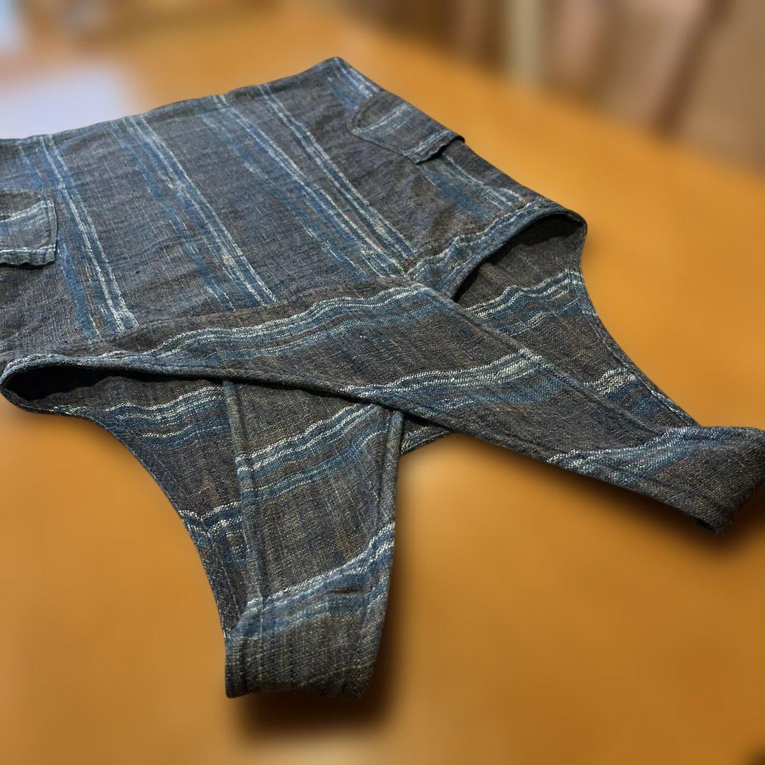 うさとの服 綿 エプロン 藍染 草木染 usaato ウサト