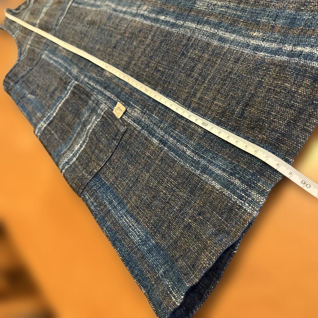 うさとの服 綿 エプロン 藍染 草木染 usaato ウサト