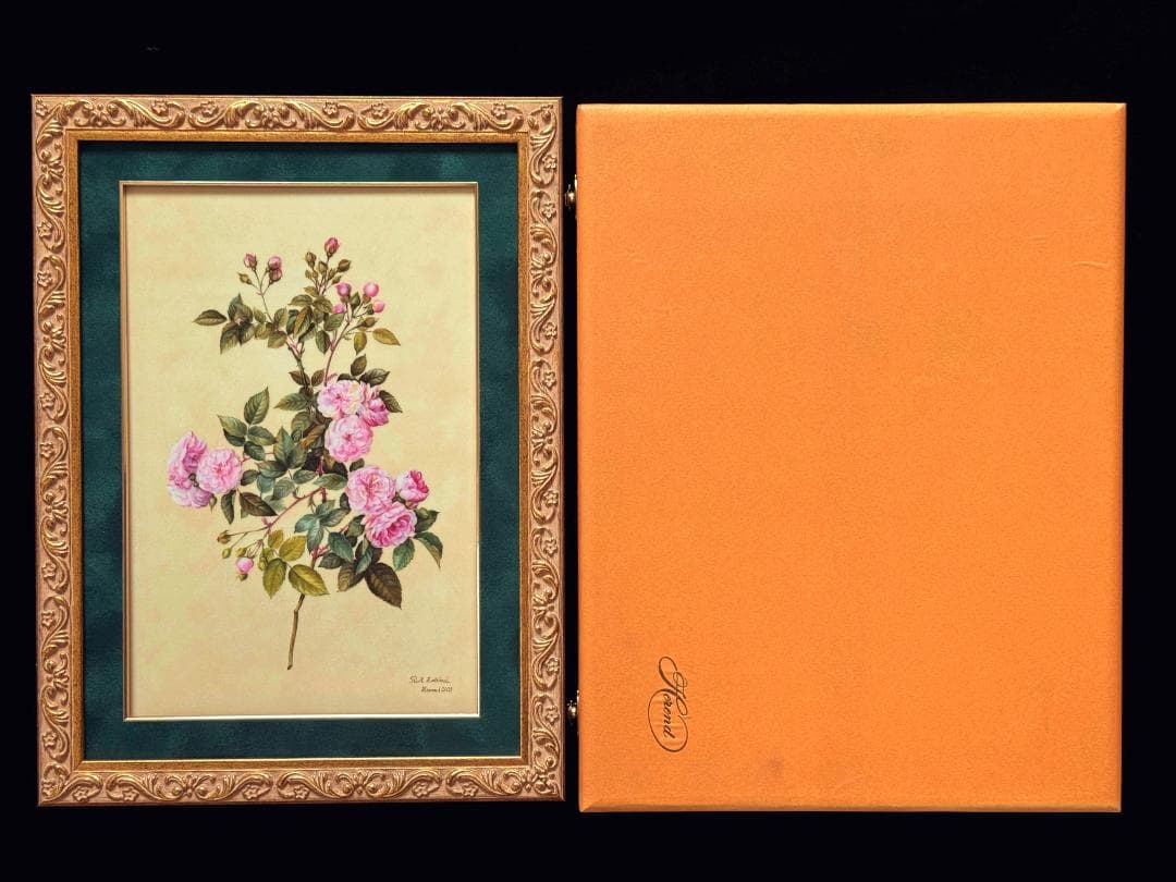 ヘレンド 牡丹の花 陶板画 マスターペインター作品