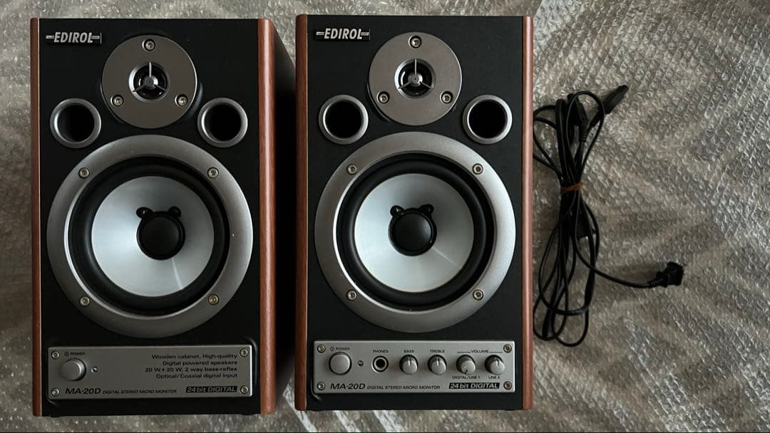 【動作品】Roland EDIROL MA-20D パワードスピーカー ペア