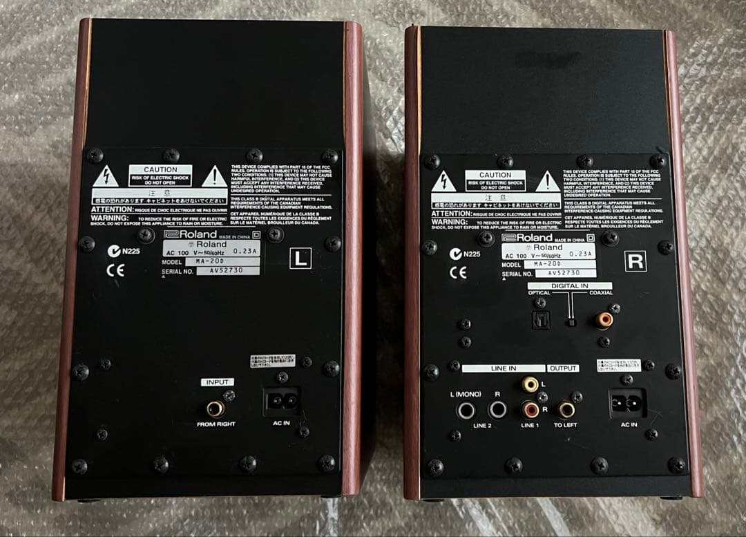 【動作品】Roland EDIROL MA-20D パワードスピーカー ペア