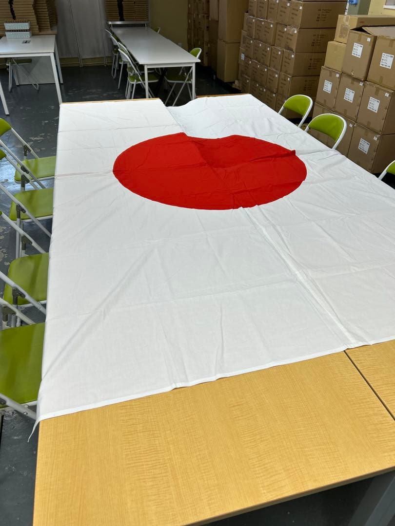 国旗日の丸　大判1730×2600mm 在庫処分綿100% スポーツ観戦　行事