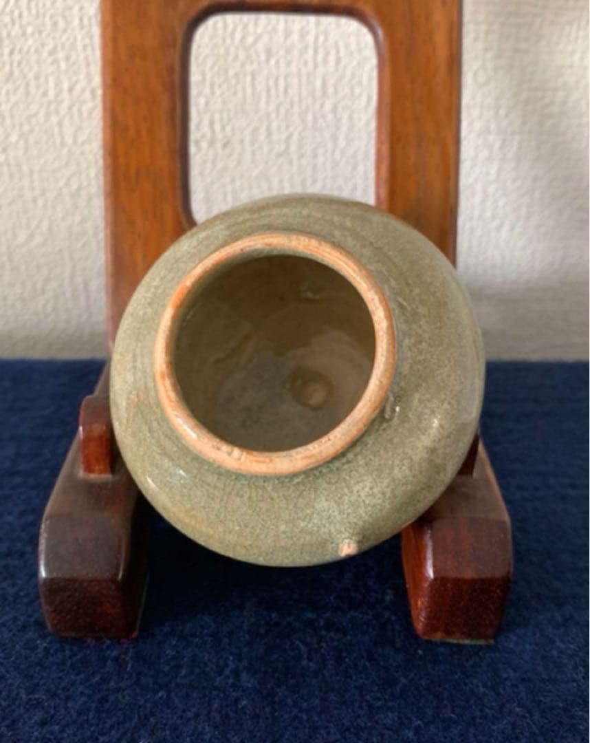 中国古美術　越窯青瓷小壷 y638