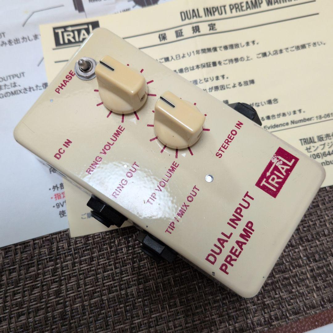 アコースティックギター　相性良し　TRIAL DUAL INPUT PREAMP