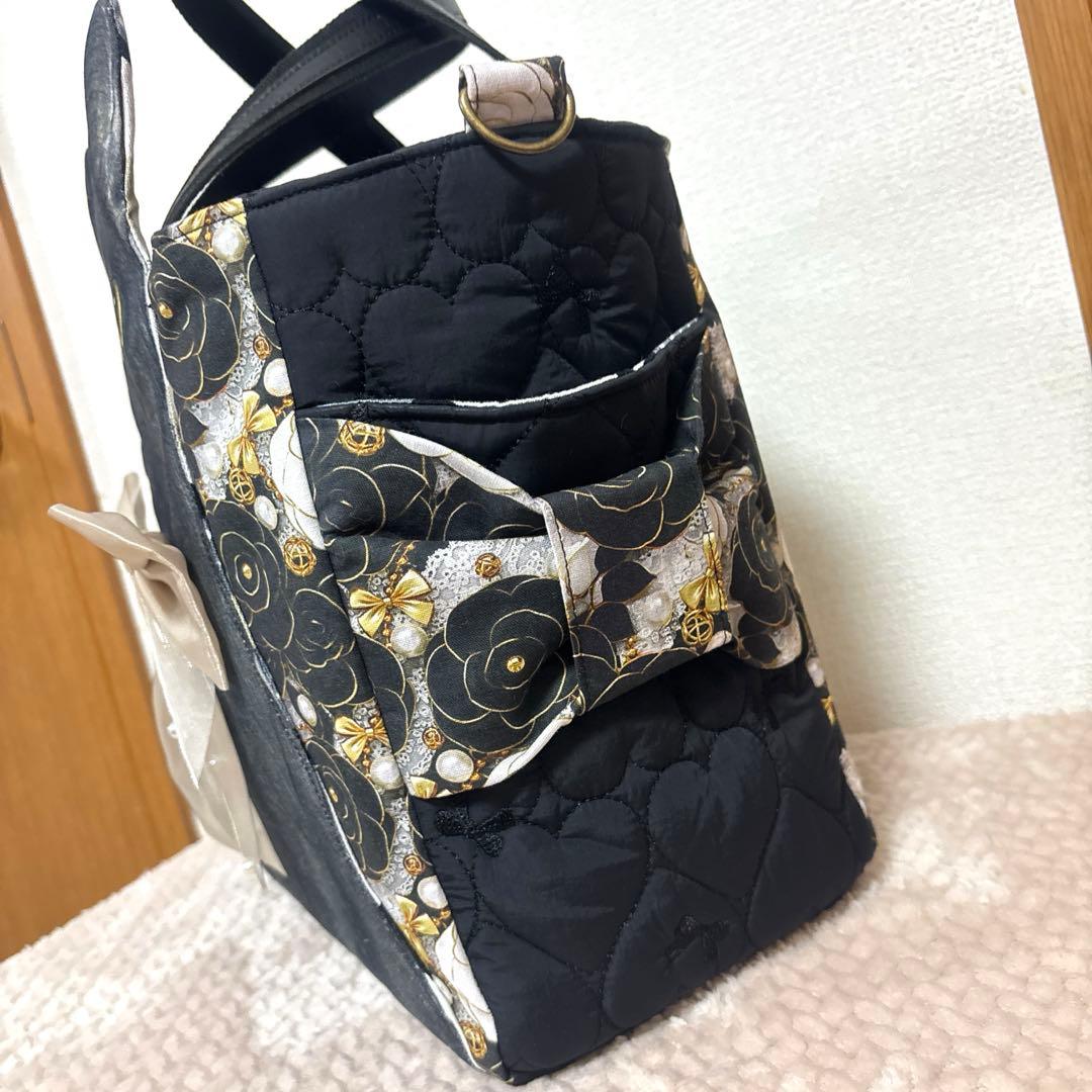 ゆ*ら様 コヤンイサムチョン　超Big黒猫ちゃん　サイドポケットトート