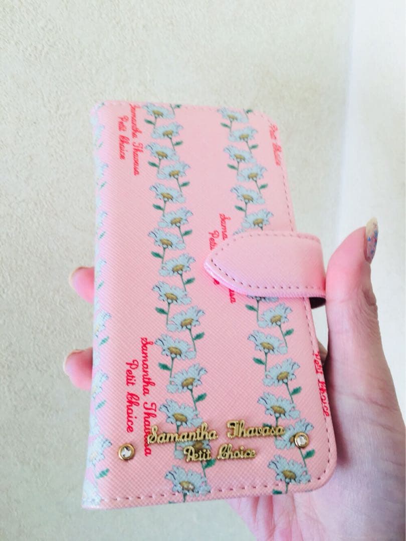 サマンサタバサ プチチョイス　iphone7.8.SE フラワー手帳型カバー新品