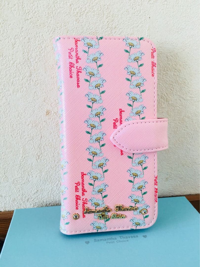 サマンサタバサ プチチョイス　iphone7.8.SE フラワー手帳型カバー新品