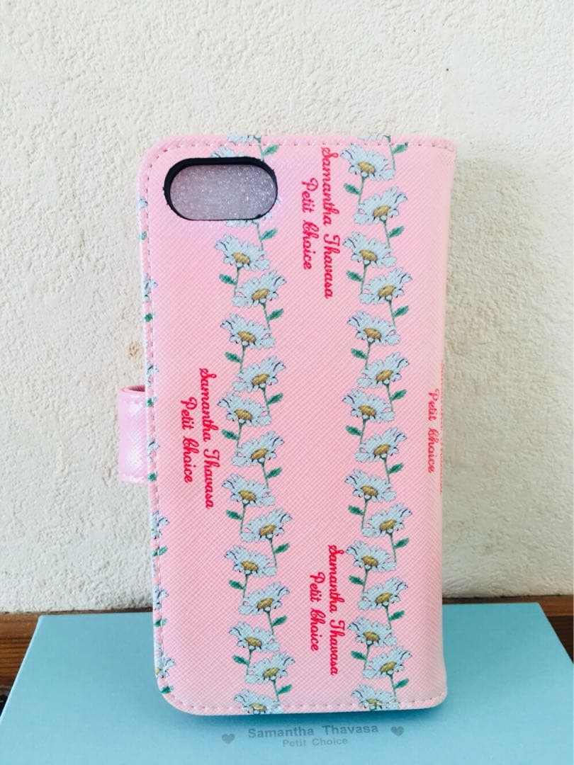 サマンサタバサ プチチョイス　iphone7.8.SE フラワー手帳型カバー新品