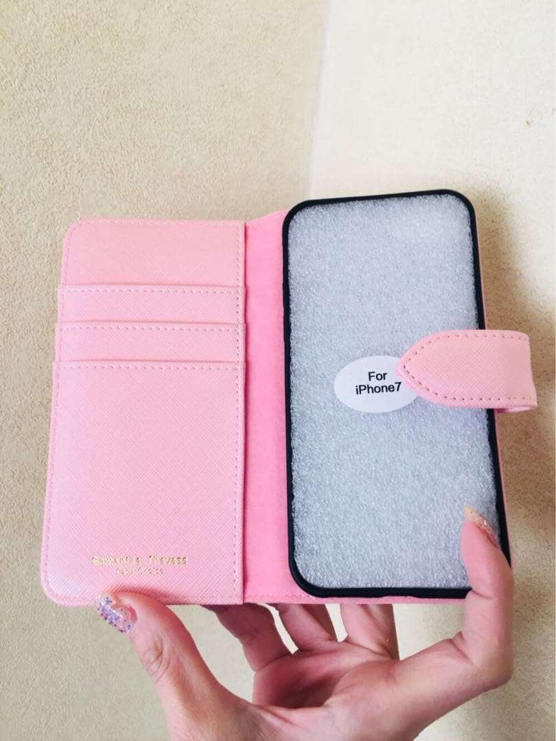 サマンサタバサ プチチョイス　iphone7.8.SE フラワー手帳型カバー新品