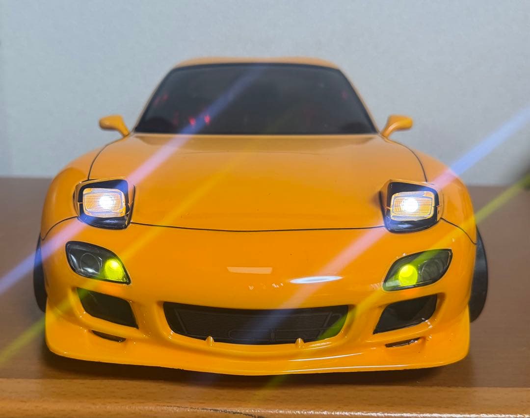 タミヤラジコンボディー　RX-7 FD3S LED電飾付き