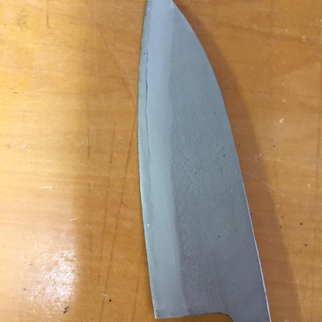 本刃付　房近　出刃包丁 鋼製 木製ハンドル 箱付き