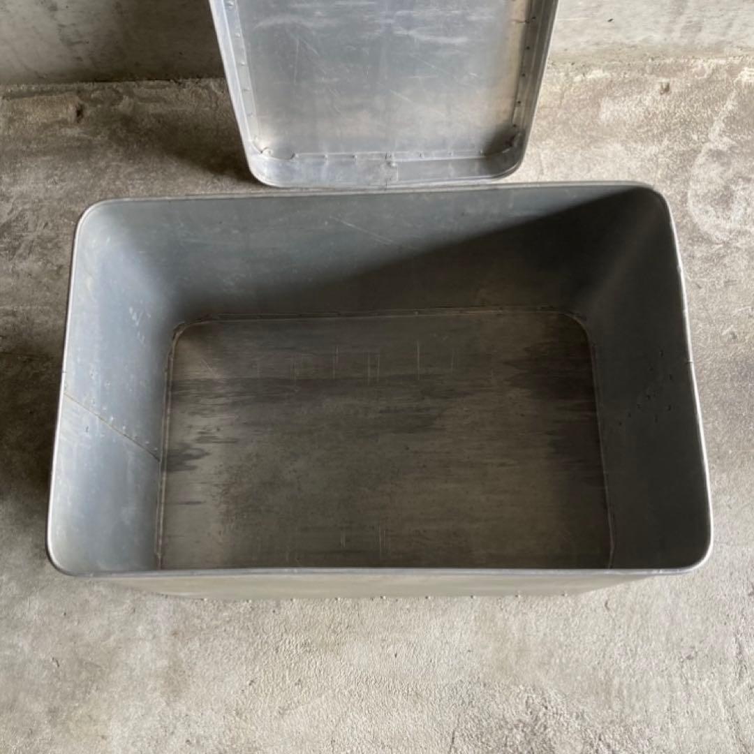 ケース ボックス 金属 アルミ 収納 リベット レトロ ヴィンテージ