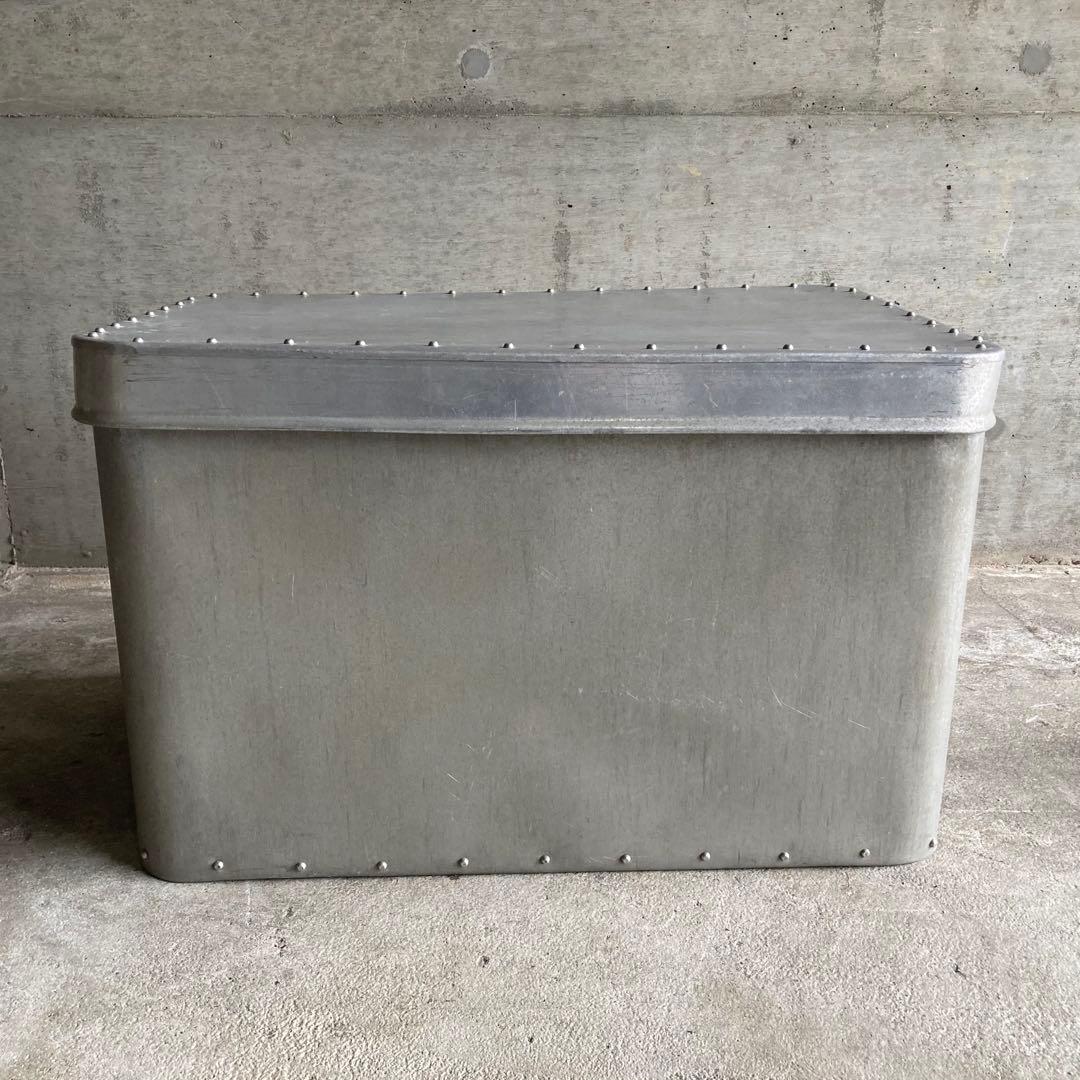 ケース ボックス 金属 アルミ 収納 リベット レトロ ヴィンテージ