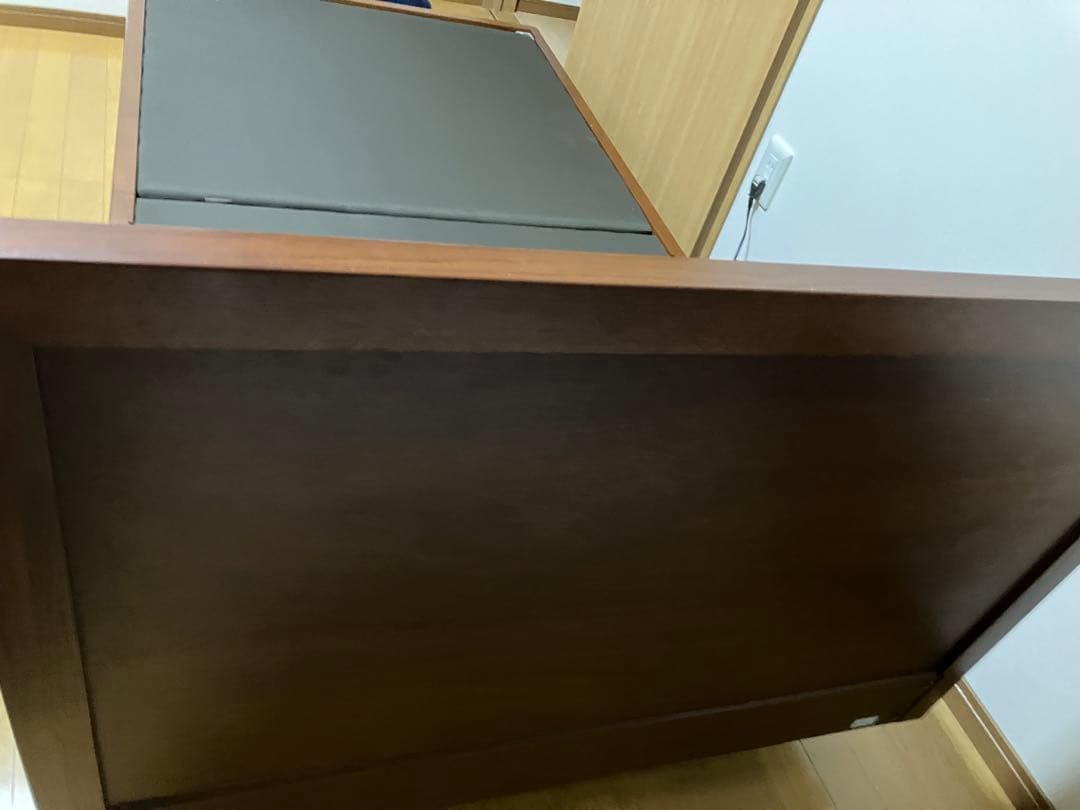 日本ベッド　木製シングルベッドフレーム ダークブラウン