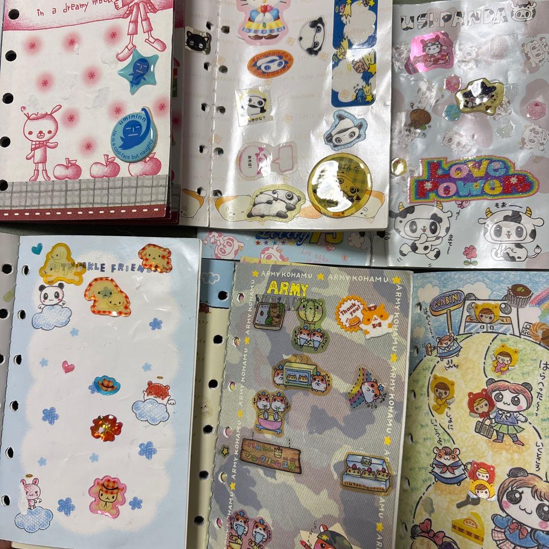 平成　シール手帳　6冊　シール付き