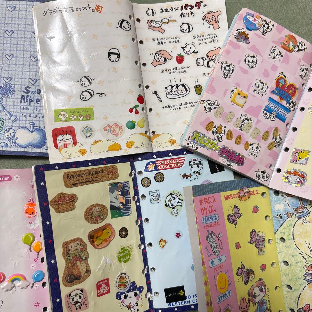 平成　シール手帳　6冊　シール付き