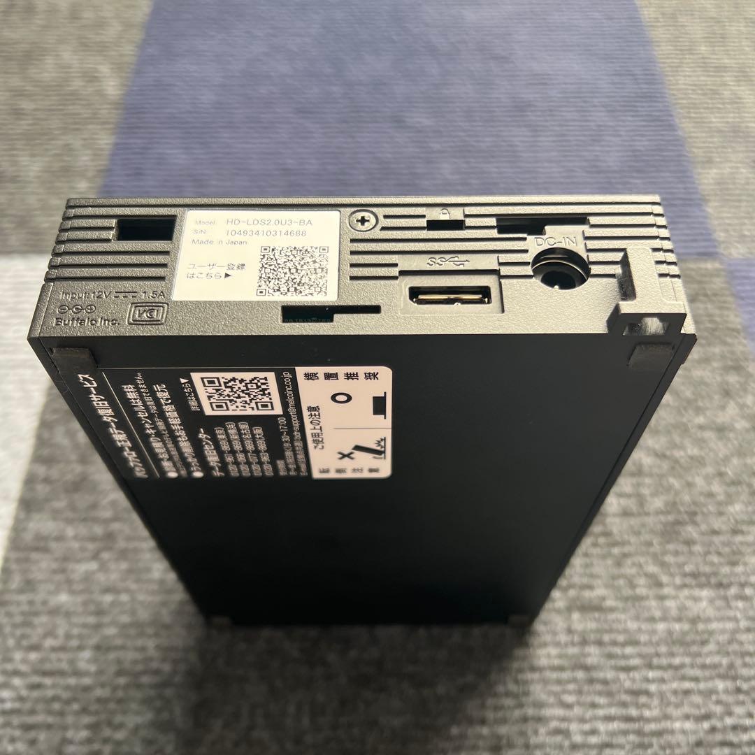 外付けハードディスク・ドライブ BUFFALO HDD 2TB HD-LDS2.0U3-BA