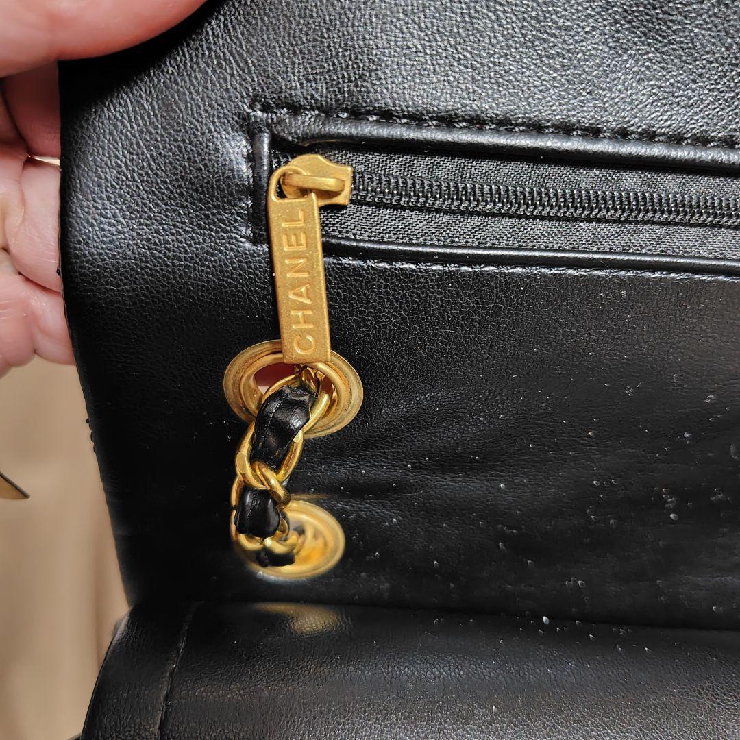 ♡CHANEL♡ ブラックレザー バッグ✨美品✨