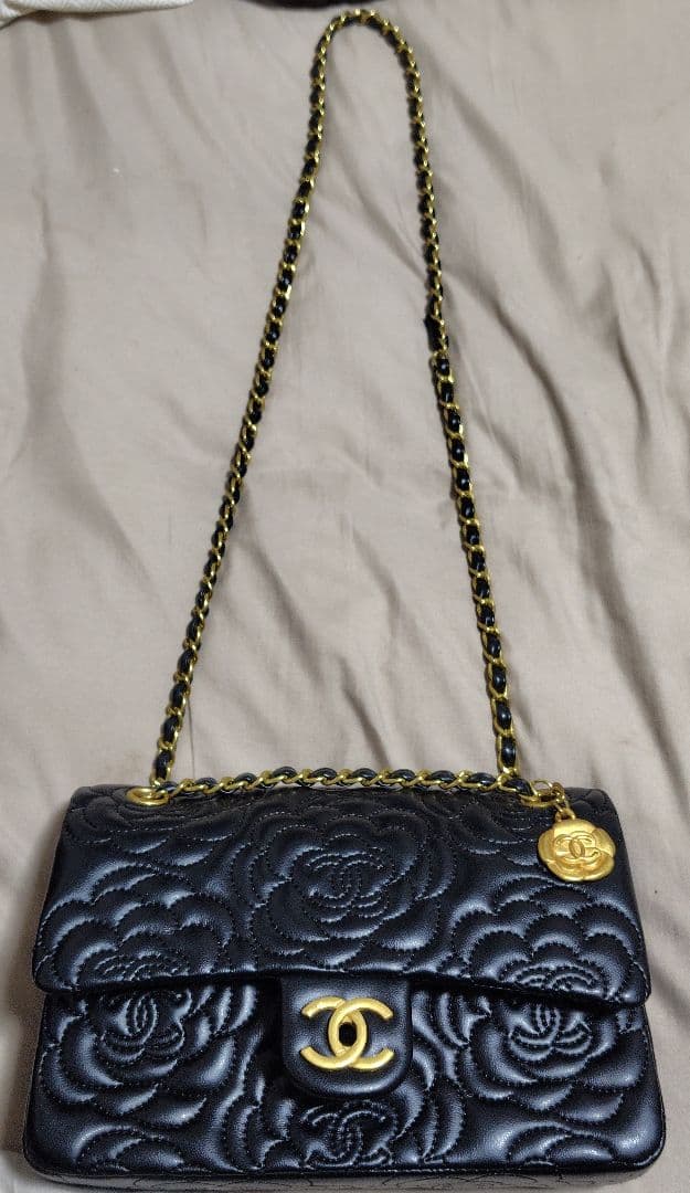 ♡CHANEL♡ ブラックレザー バッグ✨美品✨
