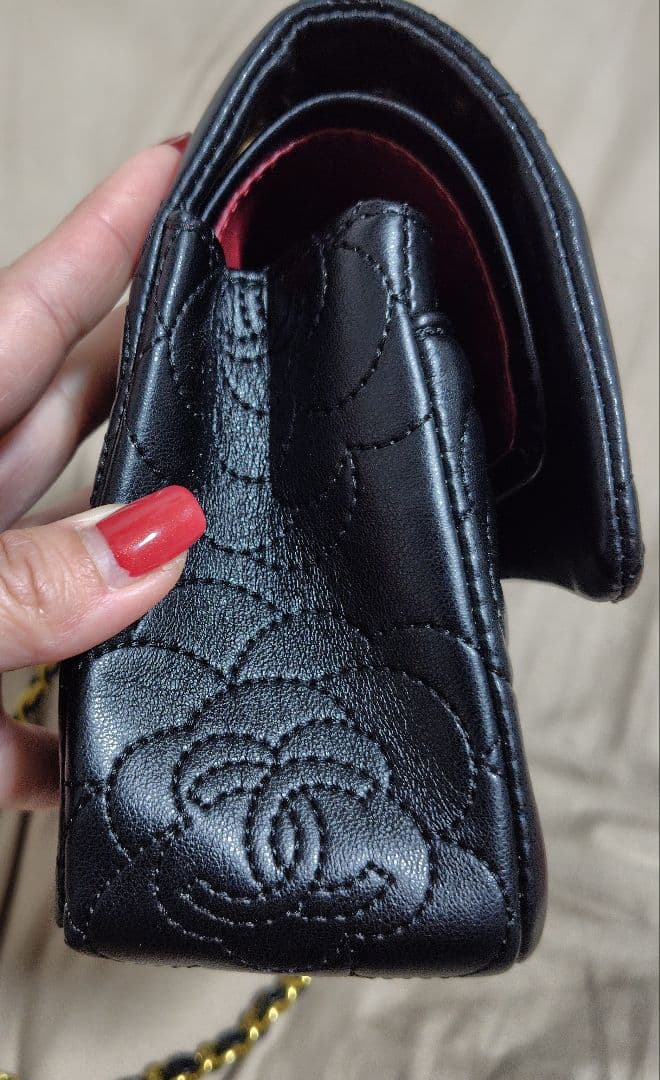 ♡CHANEL♡ ブラックレザー バッグ✨美品✨