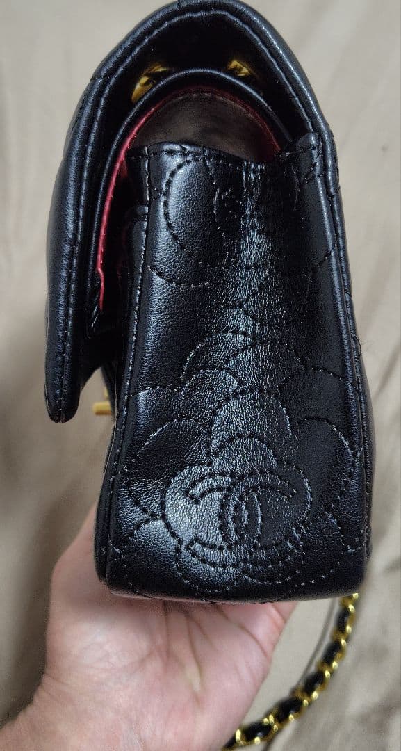 ♡CHANEL♡ ブラックレザー バッグ✨美品✨