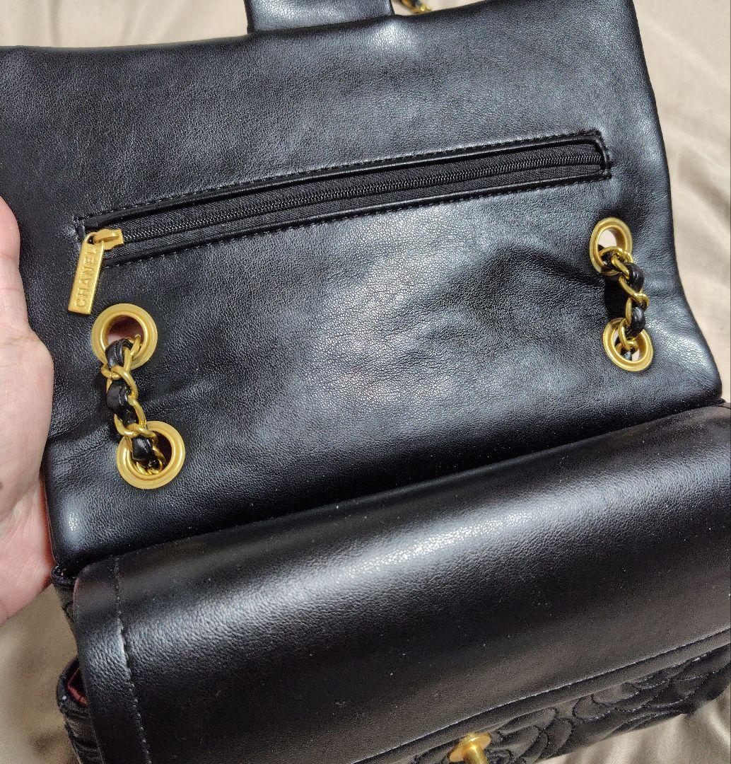 ♡CHANEL♡ ブラックレザー バッグ✨美品✨