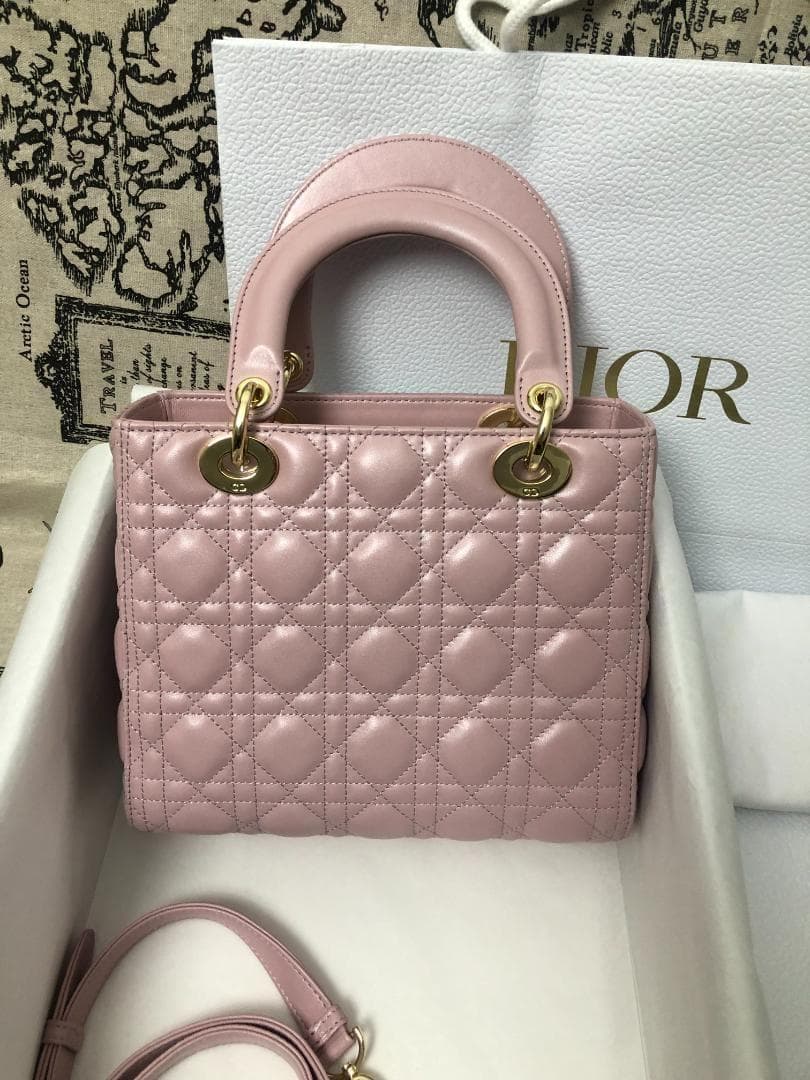 Lady Dior バッグ　ミニ　ピンクレディディオール-