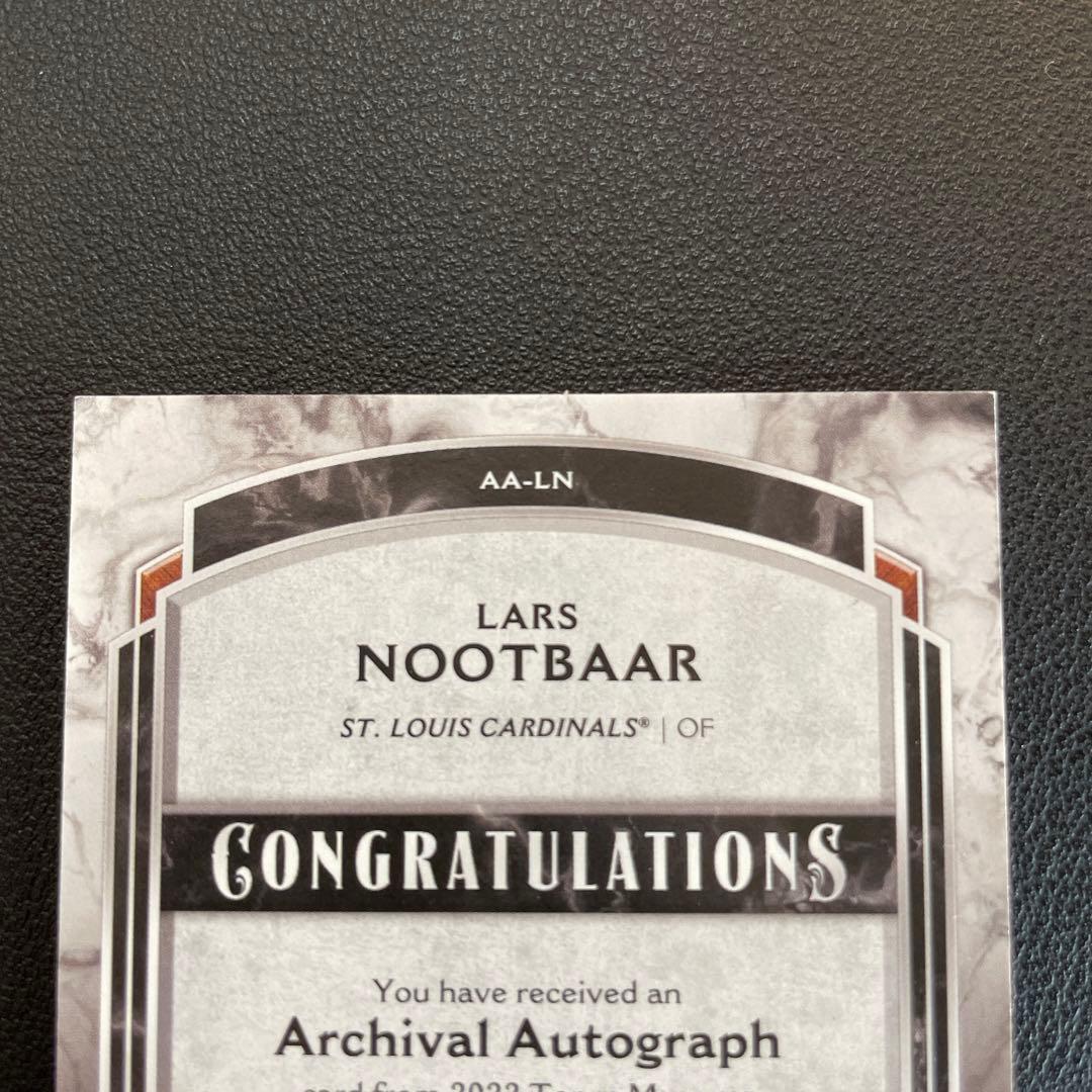 【美品】ヌートバー 直筆サイン /25 Archival Autograph