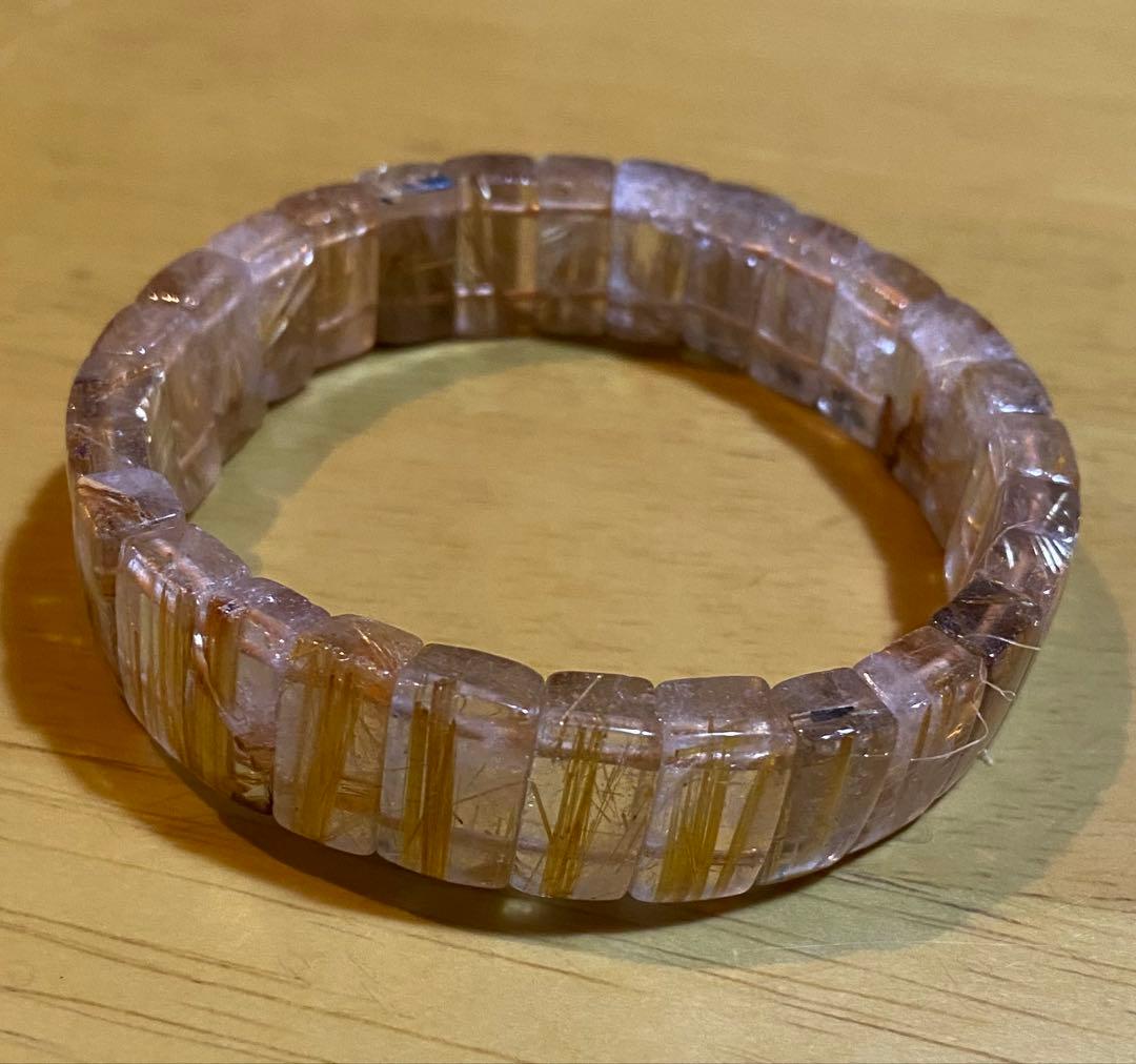 ルチルクォーツ　ブレスレット　バングル