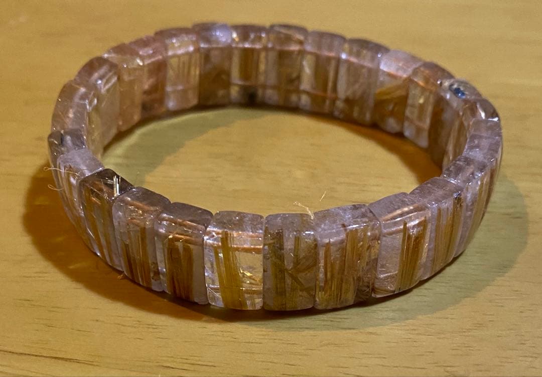 ルチルクォーツ　ブレスレット　バングル
