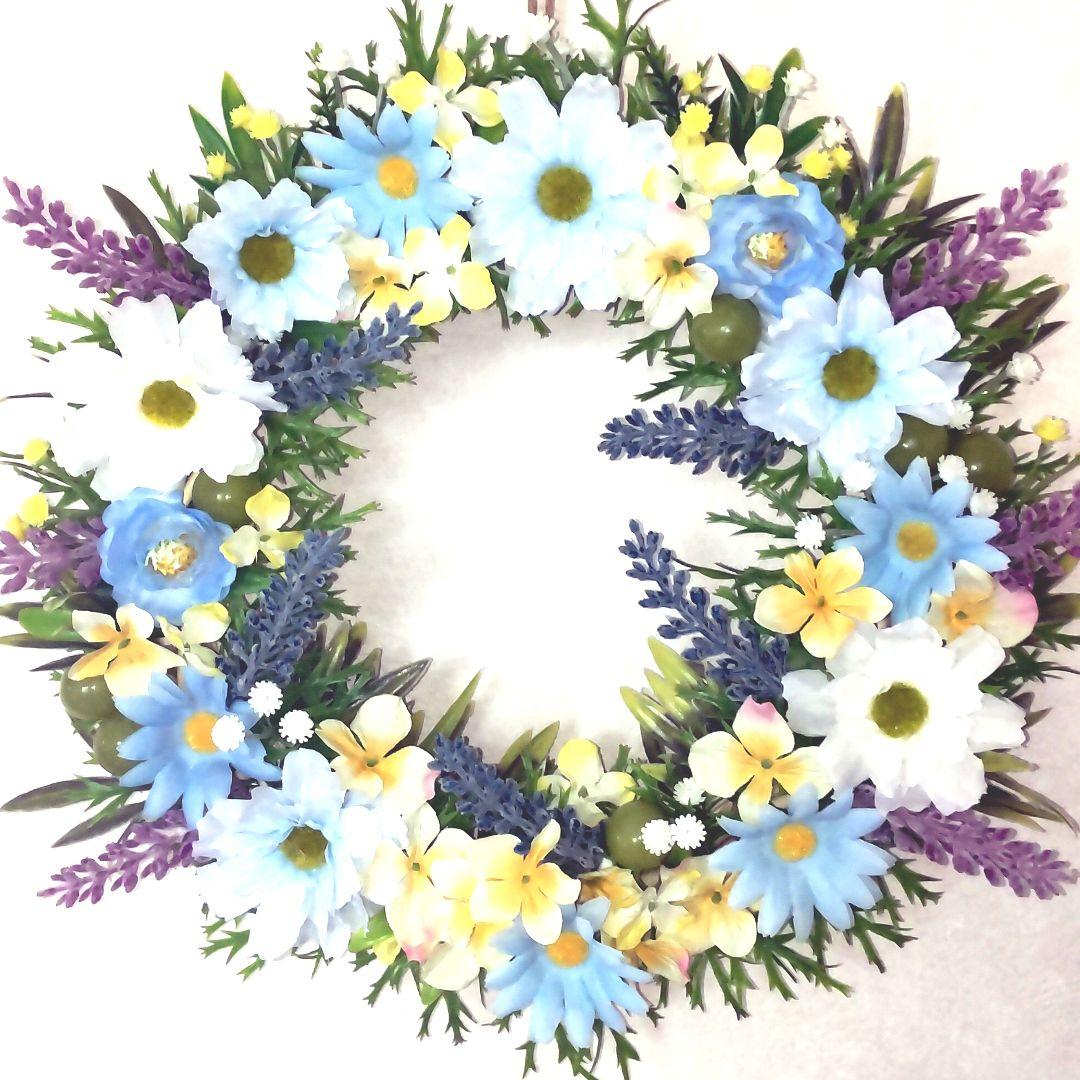 ✤ ✤ 大きめ♬  夏の造花リース  36cm  ✤ ✤