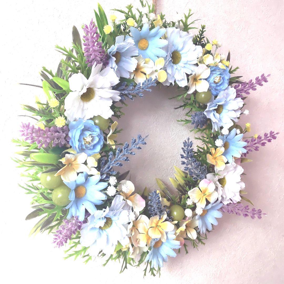 ✤ ✤ 大きめ♬  夏の造花リース  36cm  ✤ ✤