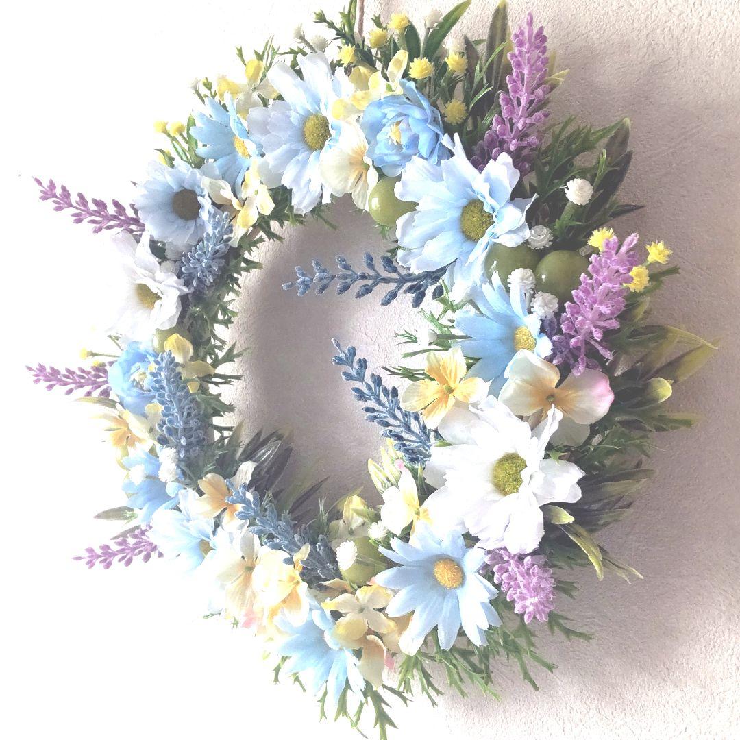 ✤ ✤ 大きめ♬  夏の造花リース  36cm  ✤ ✤
