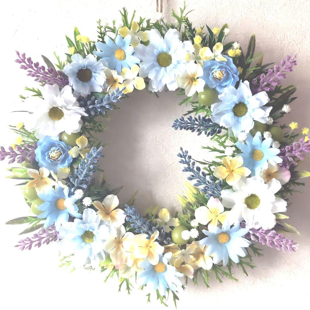 ✤ ✤ 大きめ♬  夏の造花リース  36cm  ✤ ✤