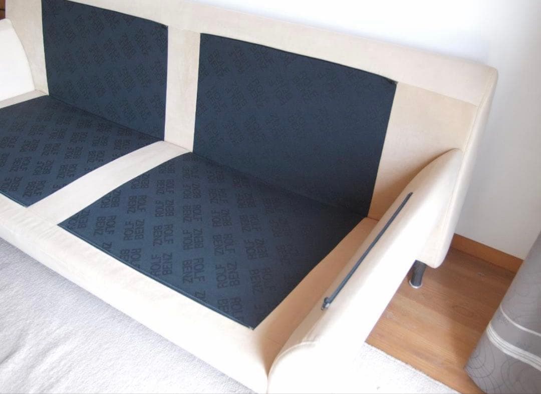 【100万円超】IDC大塚家具ROLF BENZ （ロルフベンツ） 3Pソファー