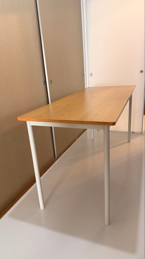 無印良品 ワークデスク オーク天板 ホワイト脚