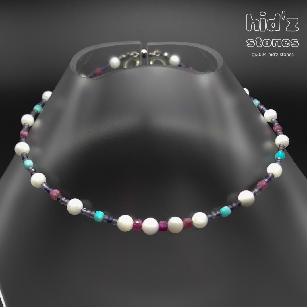 ◆一点もの天然石ネックレス:MSCm-010