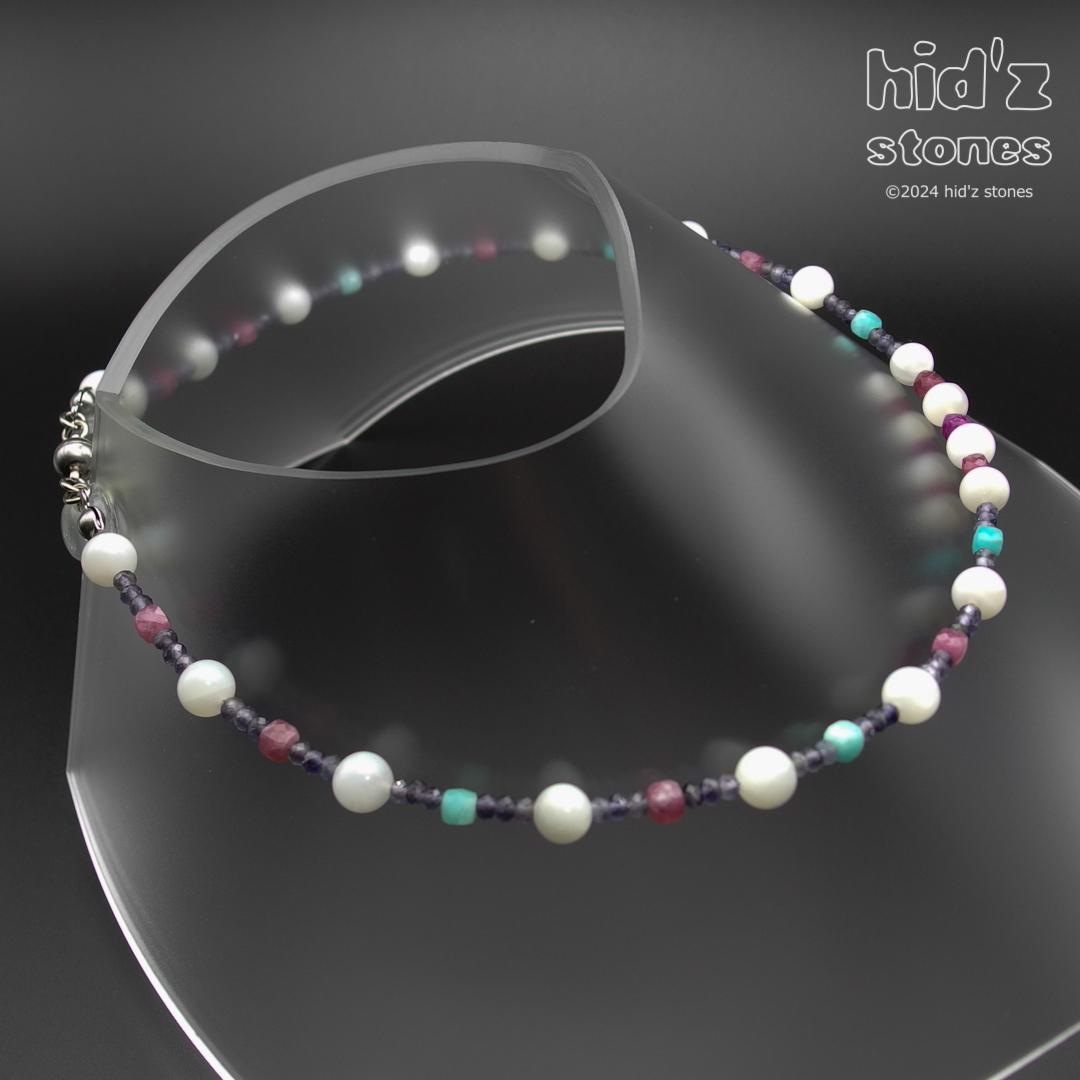 ◆一点もの天然石ネックレス:MSCm-010