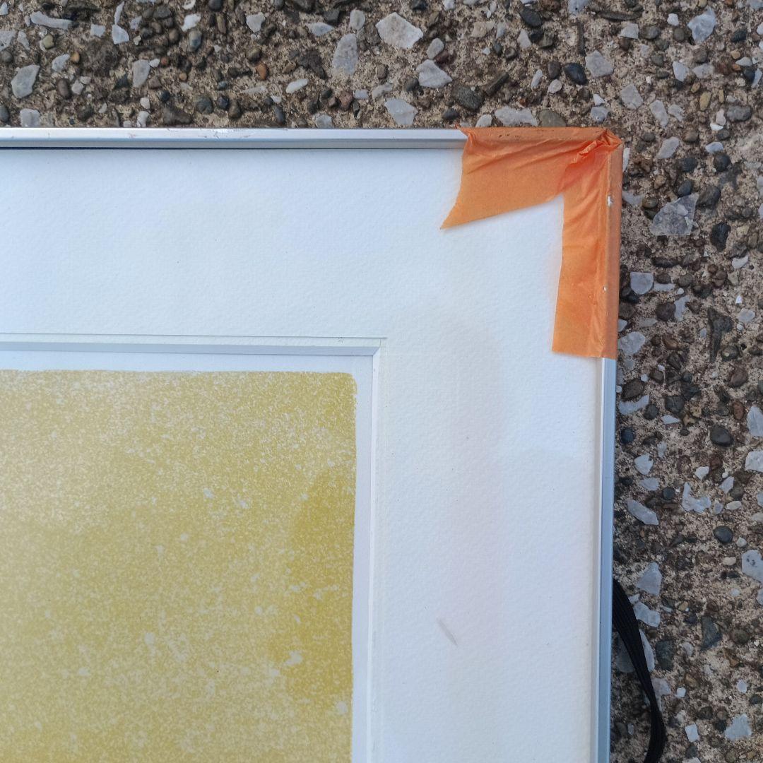 3522)小川一衛　リトグラフ　クレーンの見えるカテドラル