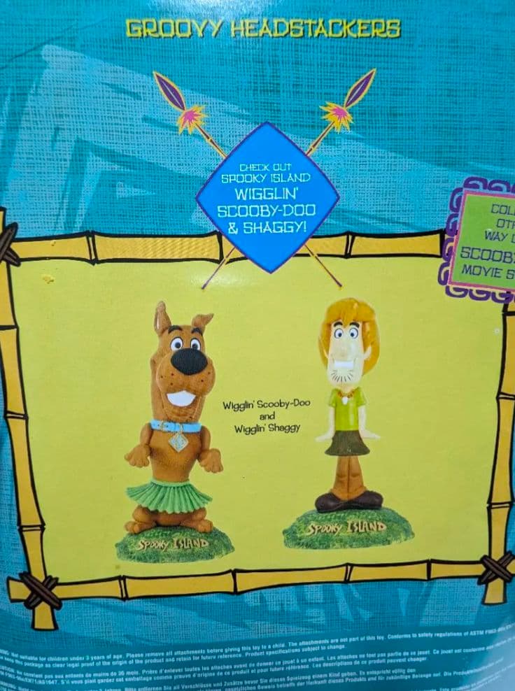 新品Scooby Doo Groovy Headstackersフィギュアセット