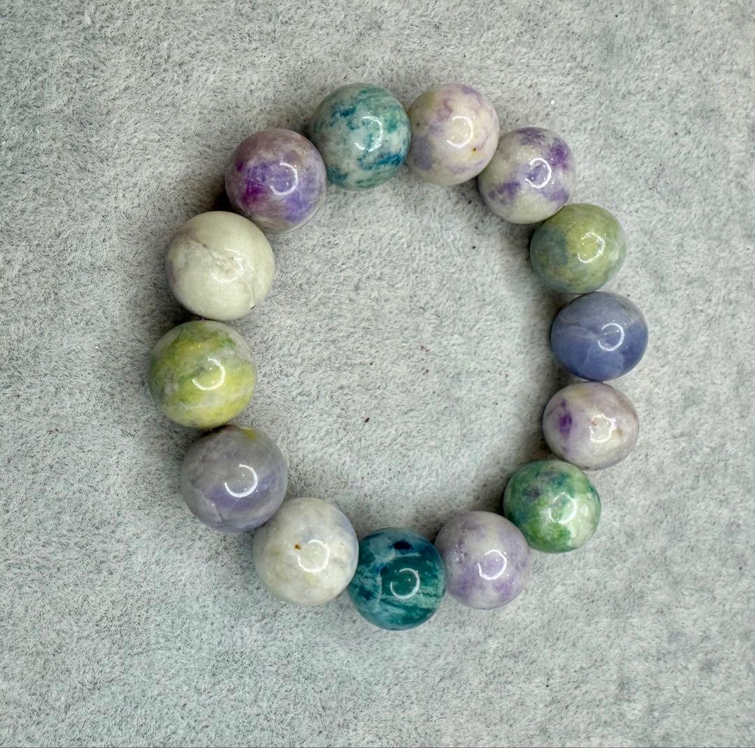 蛍光反応が美しい【ハックマナイト】　15mm 変化を楽しむ石