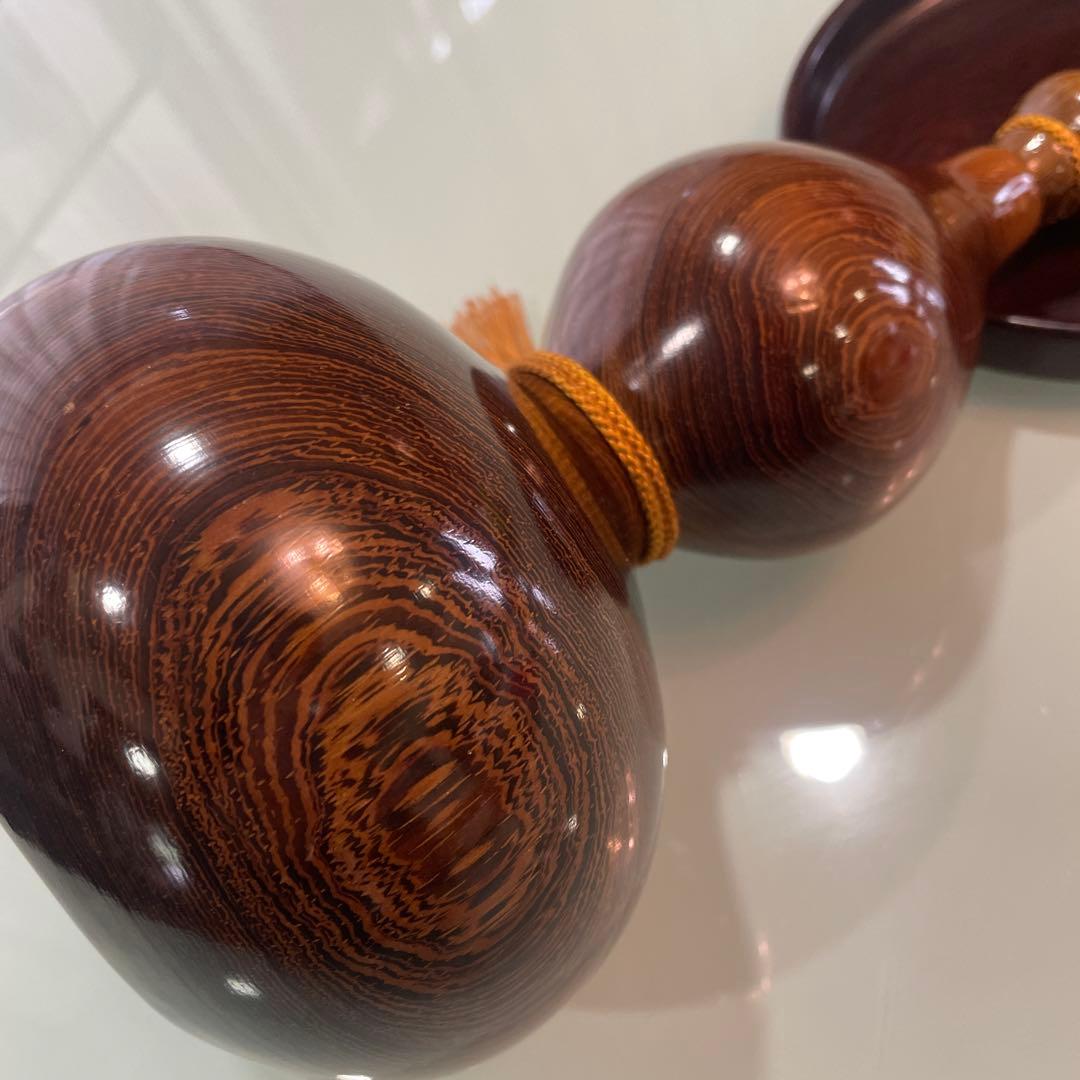 紫檀ひょうたん型置物 アンティーク