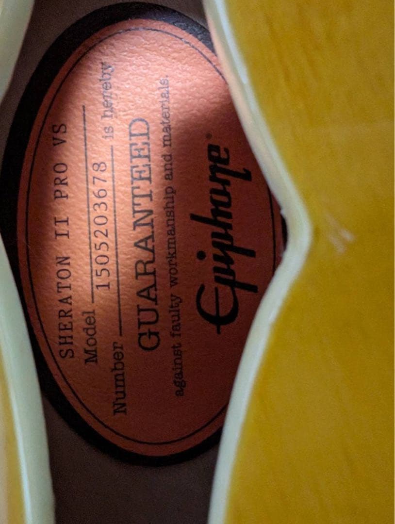 epiphone sheraton Ⅱ pro シェラトン2 プロ