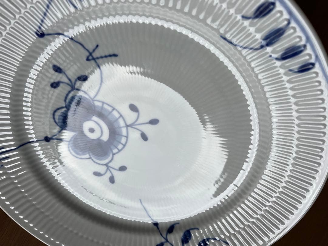【美品】ロイヤルコペンハーゲン／ブルーフルーテッド メガ 大皿 27cm