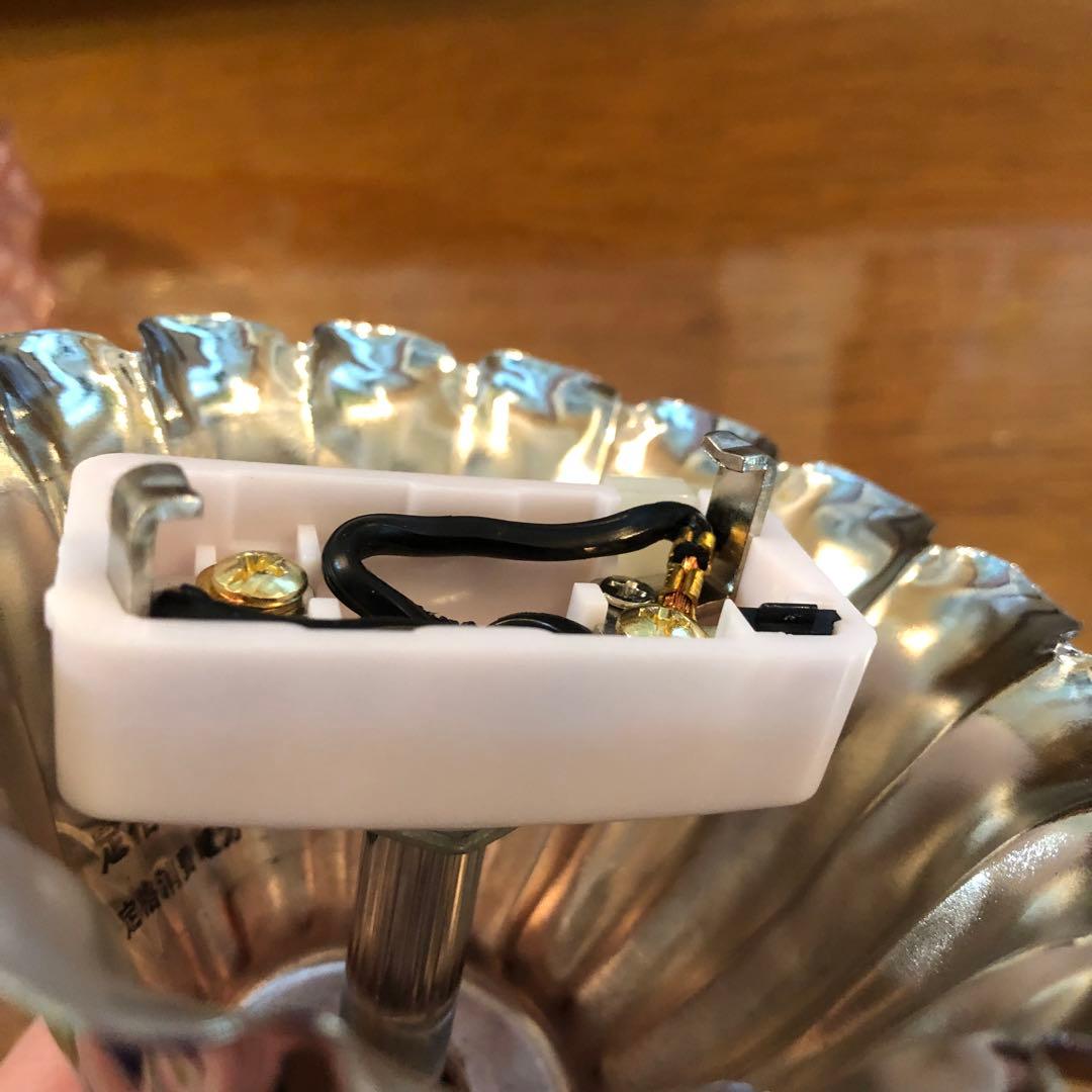 218.1灯ガラスペンダントランプ　ピンク　レトロ