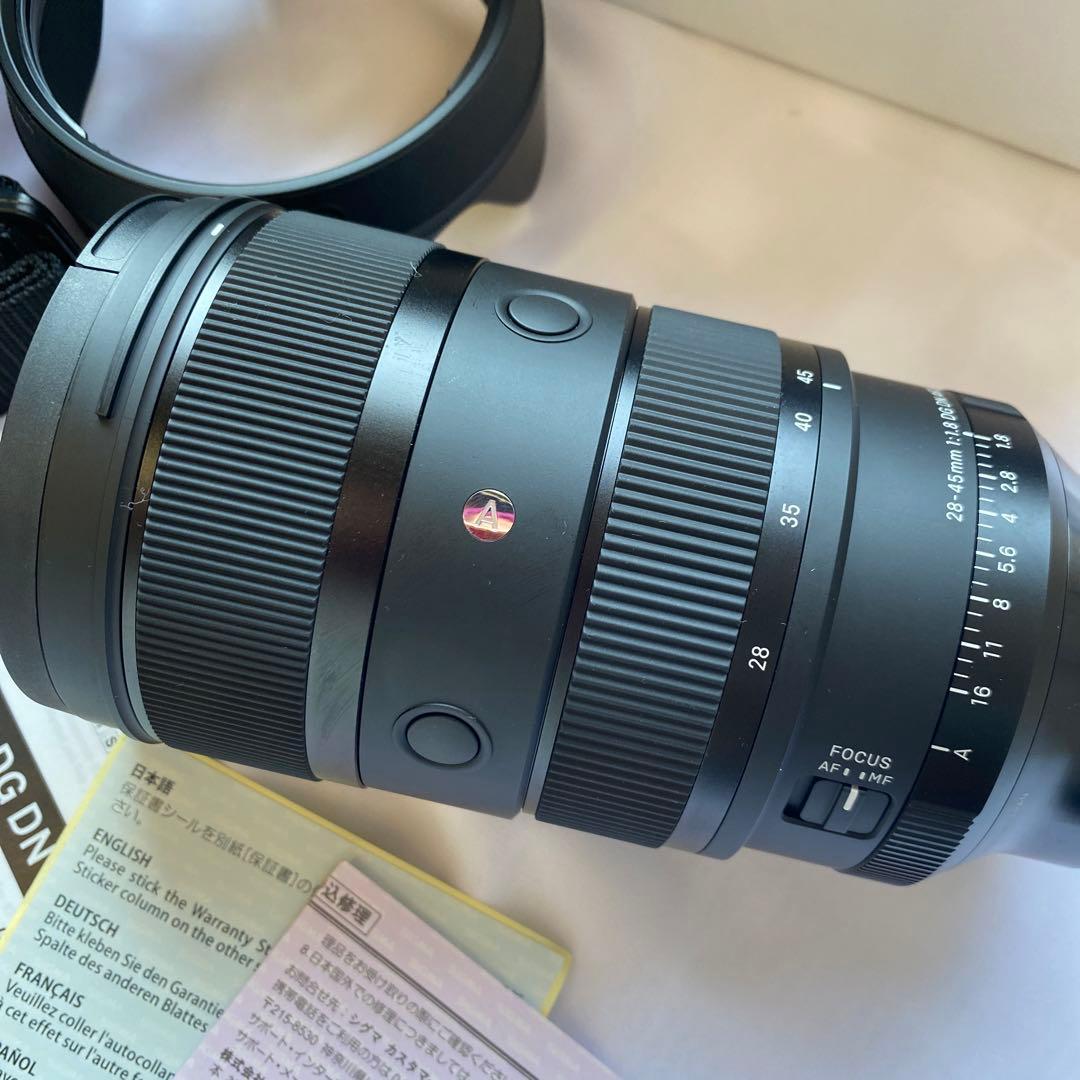 美品最安値⭐︎SIGMA/28-45mm F1.8 DGDN for sony