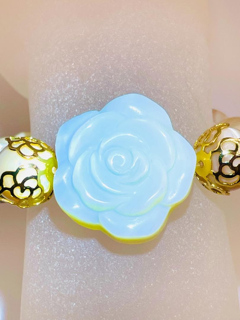 【薔薇(オパール)/夜光貝】内径約16cm 浄化済み No,443